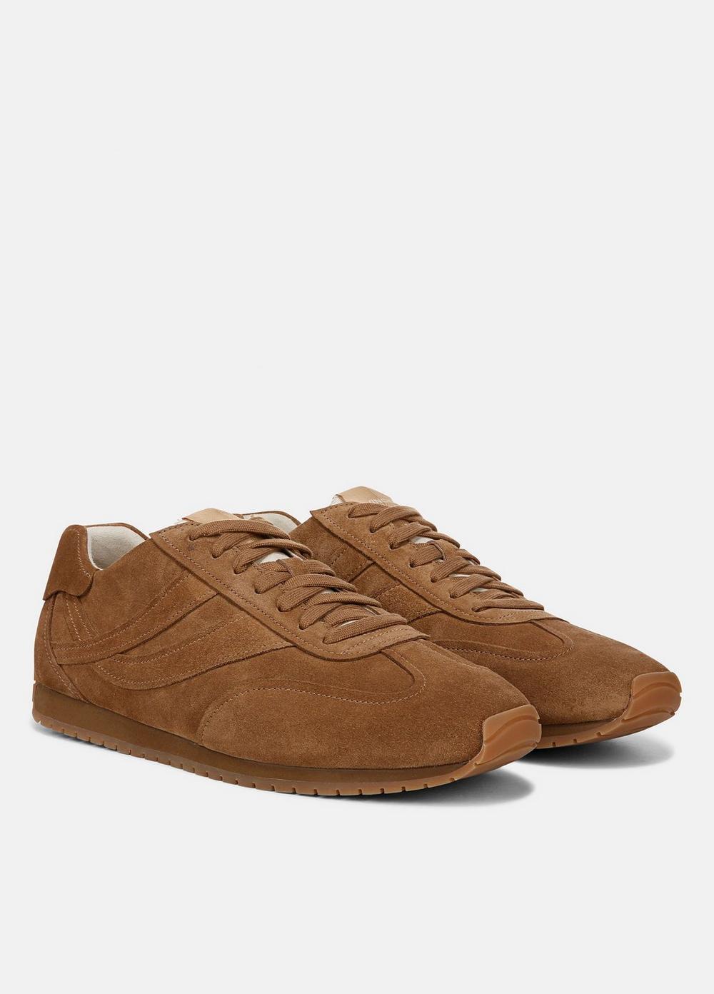 Mens Oasis Suede Runner Sneaker, Birchwood, Size 12 Vince Product Image