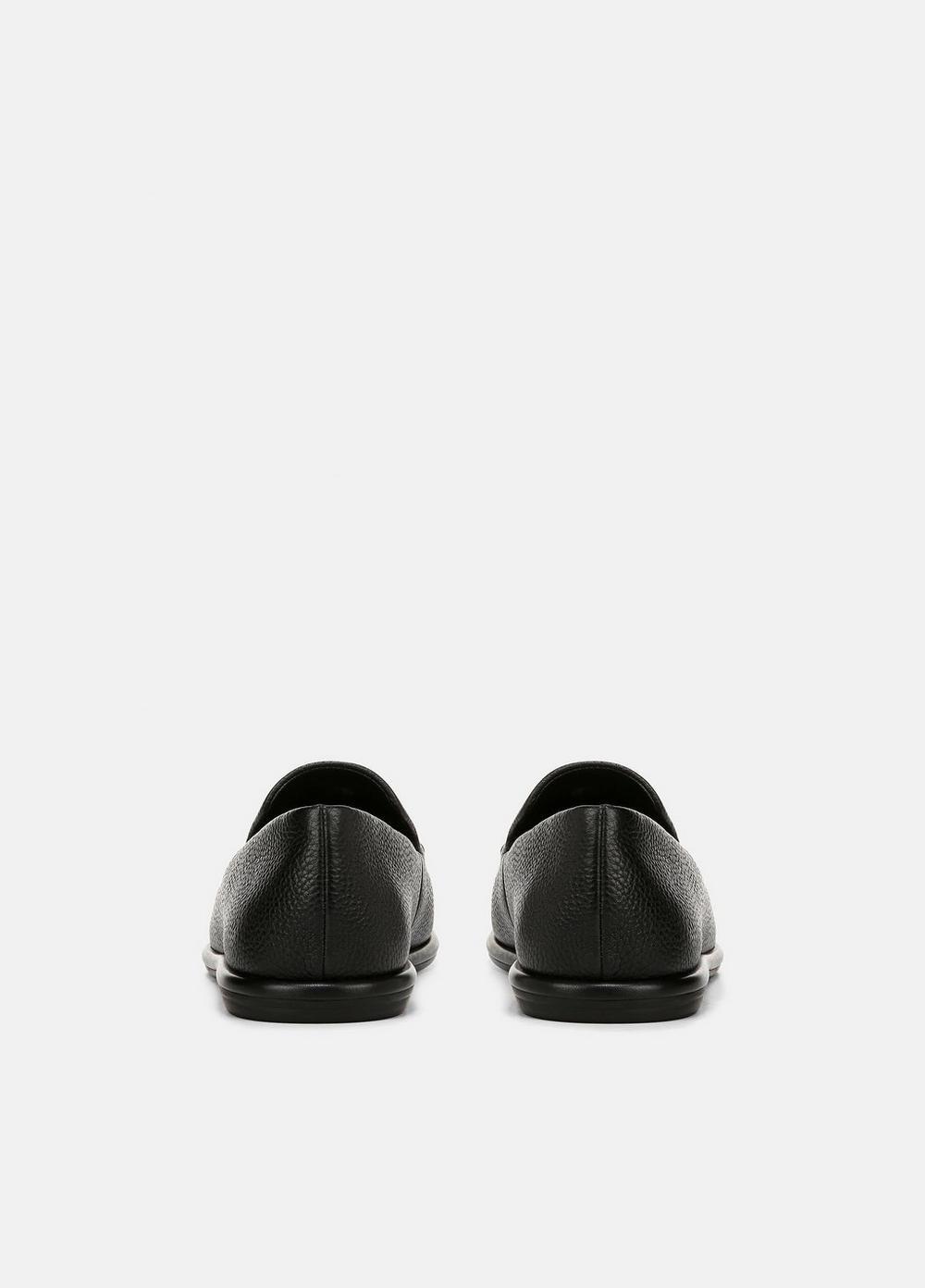 Mens Hann Leather Loafer, Black, Size 9 Vince Product Image