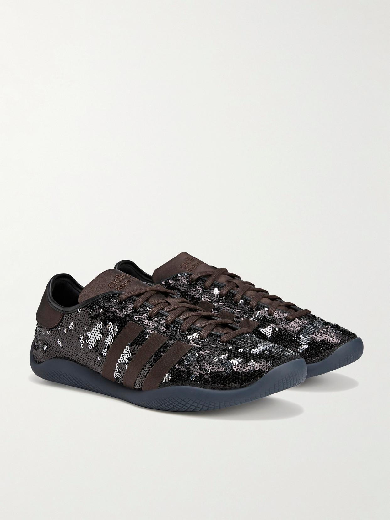 ADIDAS ORIGINALS Adidas X Wales Bonner X Wales Bonner Karintha Sequin Sneakers In Brown Product Image