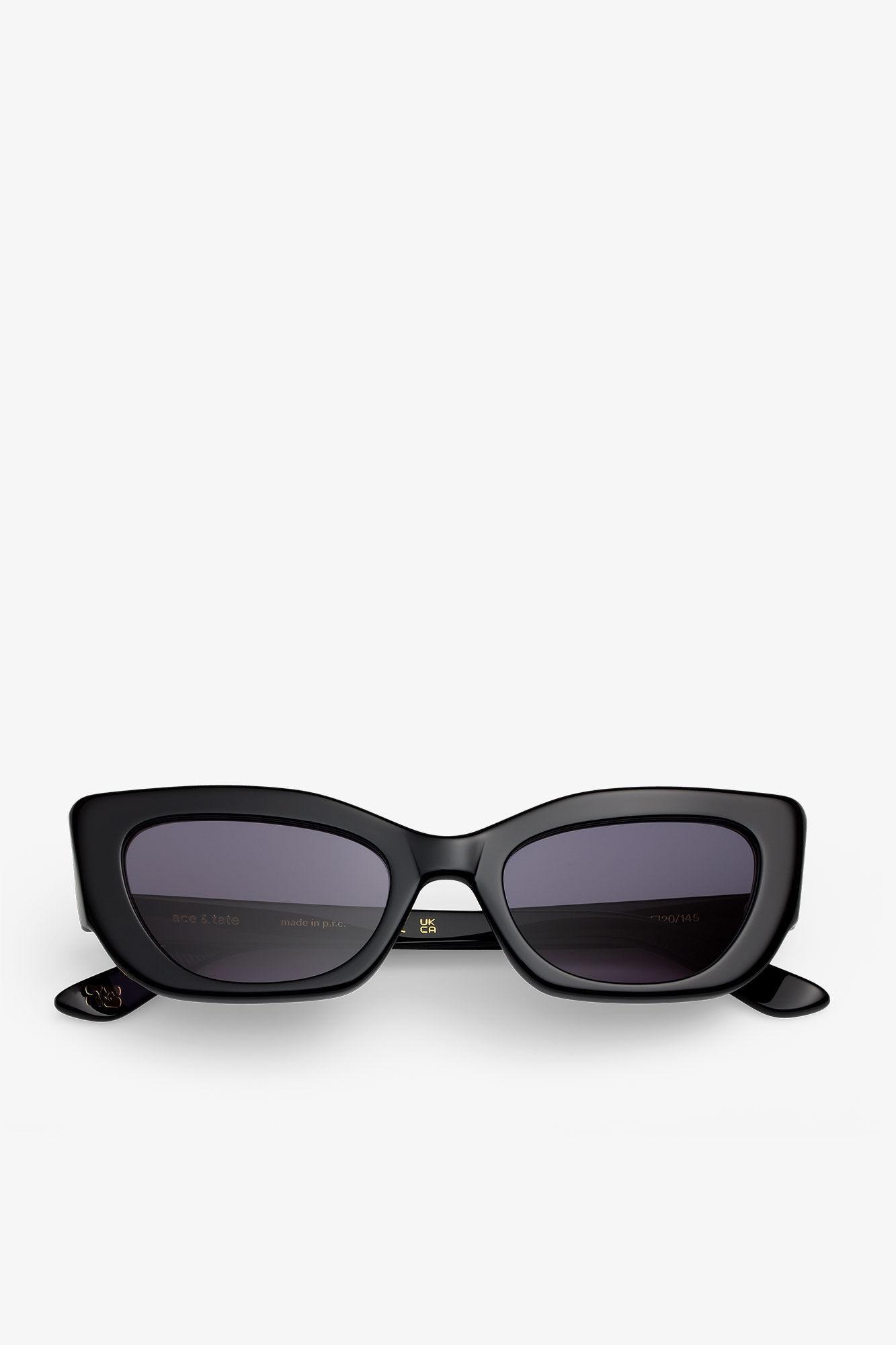 GANNI x Ace & Tate Black Sadie Sunglasses Product Image