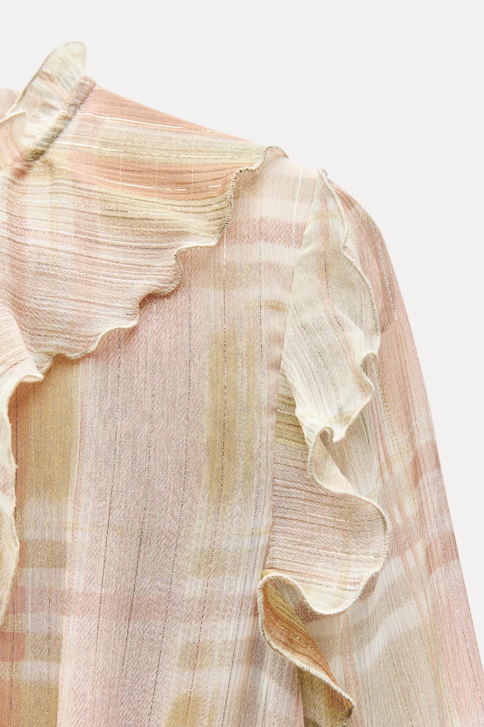 RUFFLED BELT MIDI DRESS Product Image