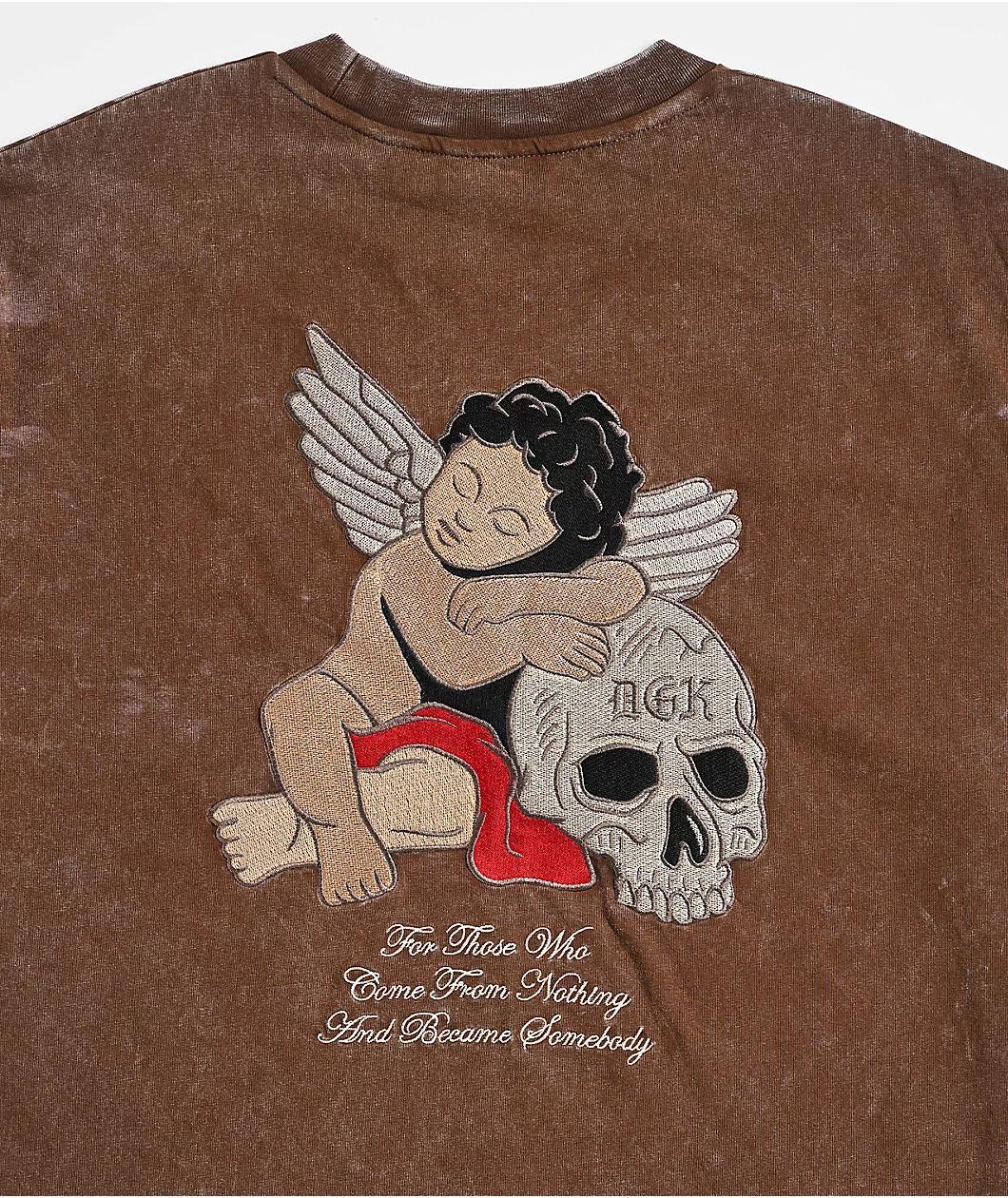 DGK Represent Heavyweight Brown Wash T-Shirt Product Image