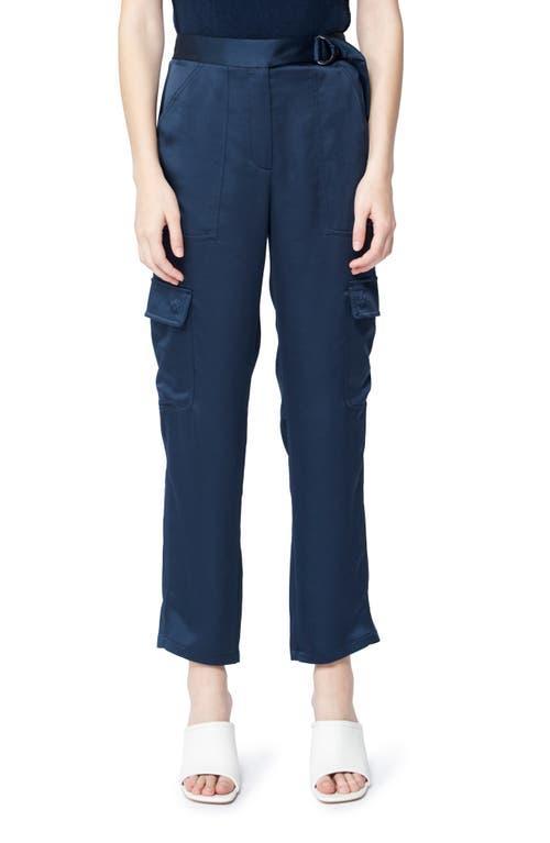 Carolina Satin Straight-Leg Utility Pants Product Image