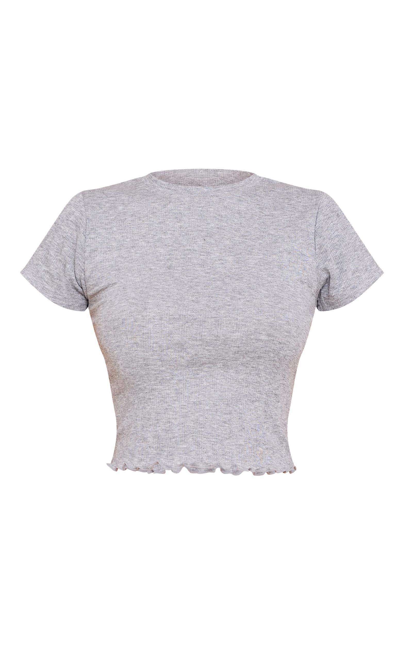 Grey Marl Pointelle Pj Top Product Image