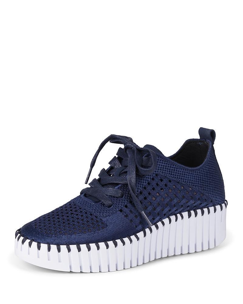 Ilse Jacobsen Womens Tulip Woven Platform Sneakers Product Image
