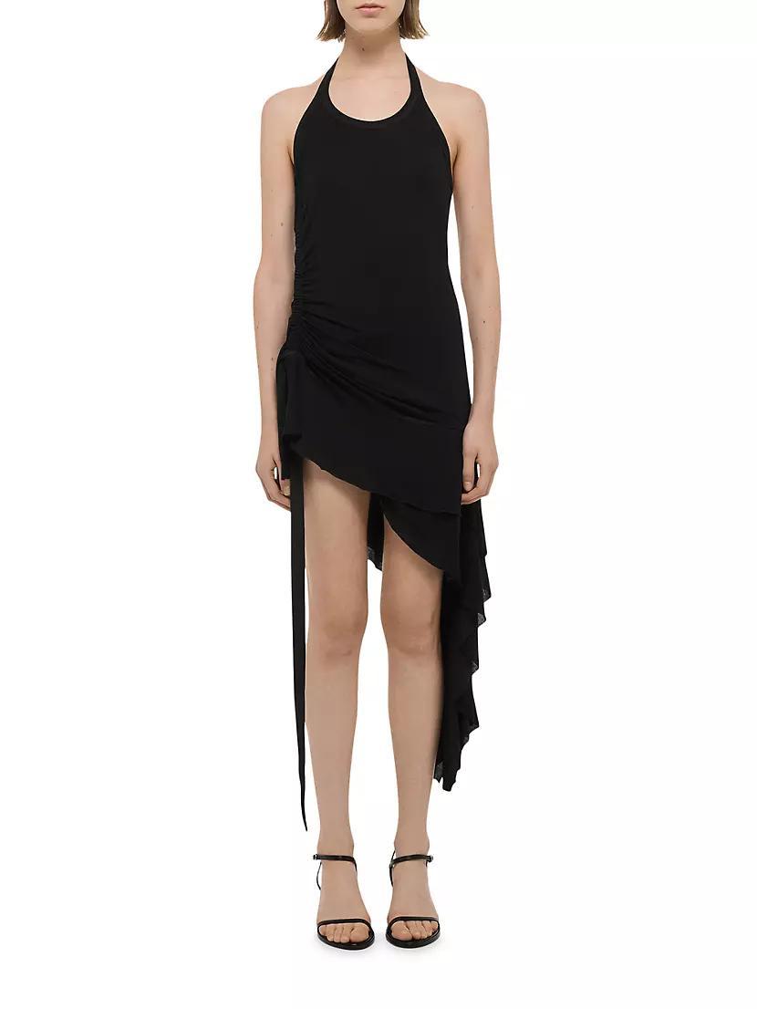 Womens Wind Draped Halter Midi-Dress Product Image