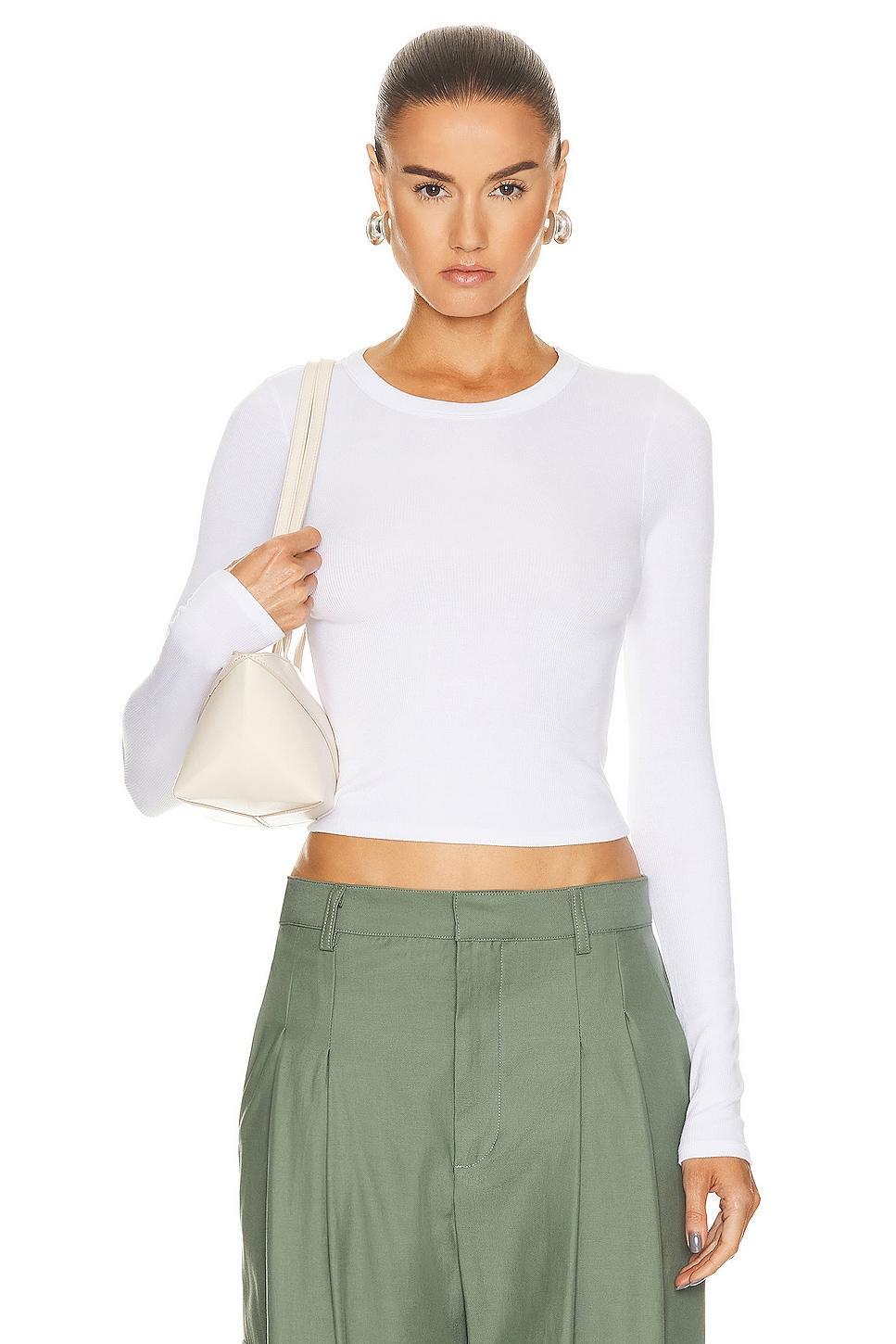 Silk Knit Long Sleeve Tuck Top Product Image