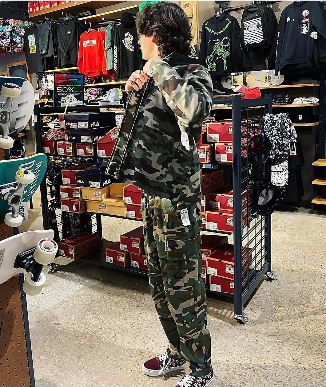 Empyre Loose Fit Camo Cargo Skate Pants Product Image