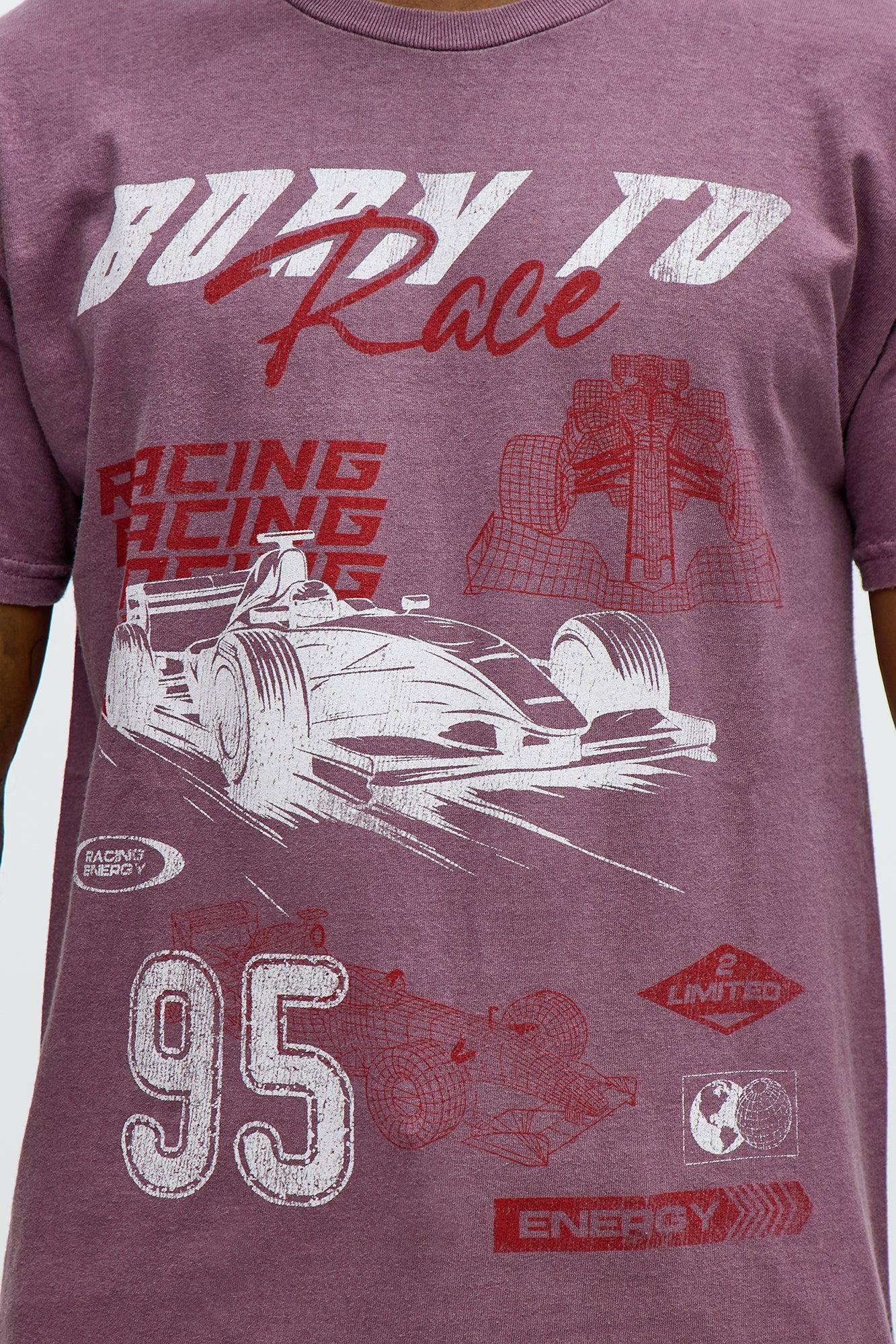 Born To Race Oversized Short Sleeve Tee - Purple Male Product Image