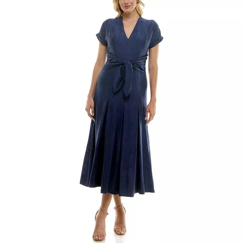 Women's Taylor Extended Shoulder Maxi Dress, Size: 10, Blue Product Image