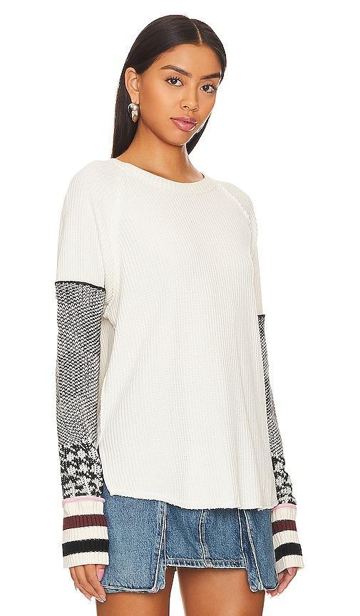 Free People Mod About You Cuff Raglan (Washed Combo) Women's Clothing Product Image