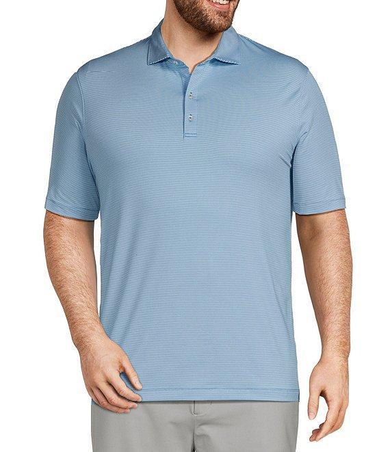 Johnnie-O Big & Tall Lyndonn Stripe Performance Stretch Short Sleeve Polo Shirt Product Image