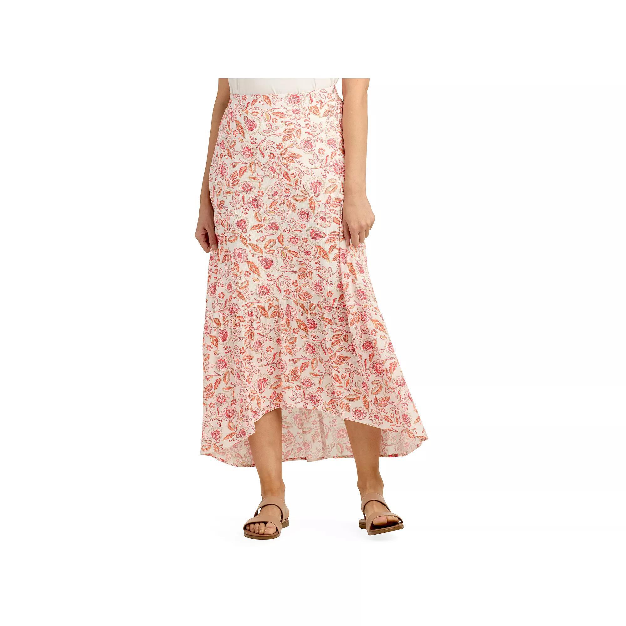 Womens AB Studio Pull-On High-Low Hem Skirt Product Image
