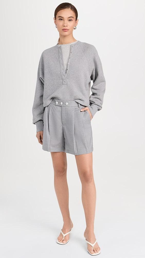 Marissa Webb Bailey Pleated Wool Shorts | Shopbop Product Image