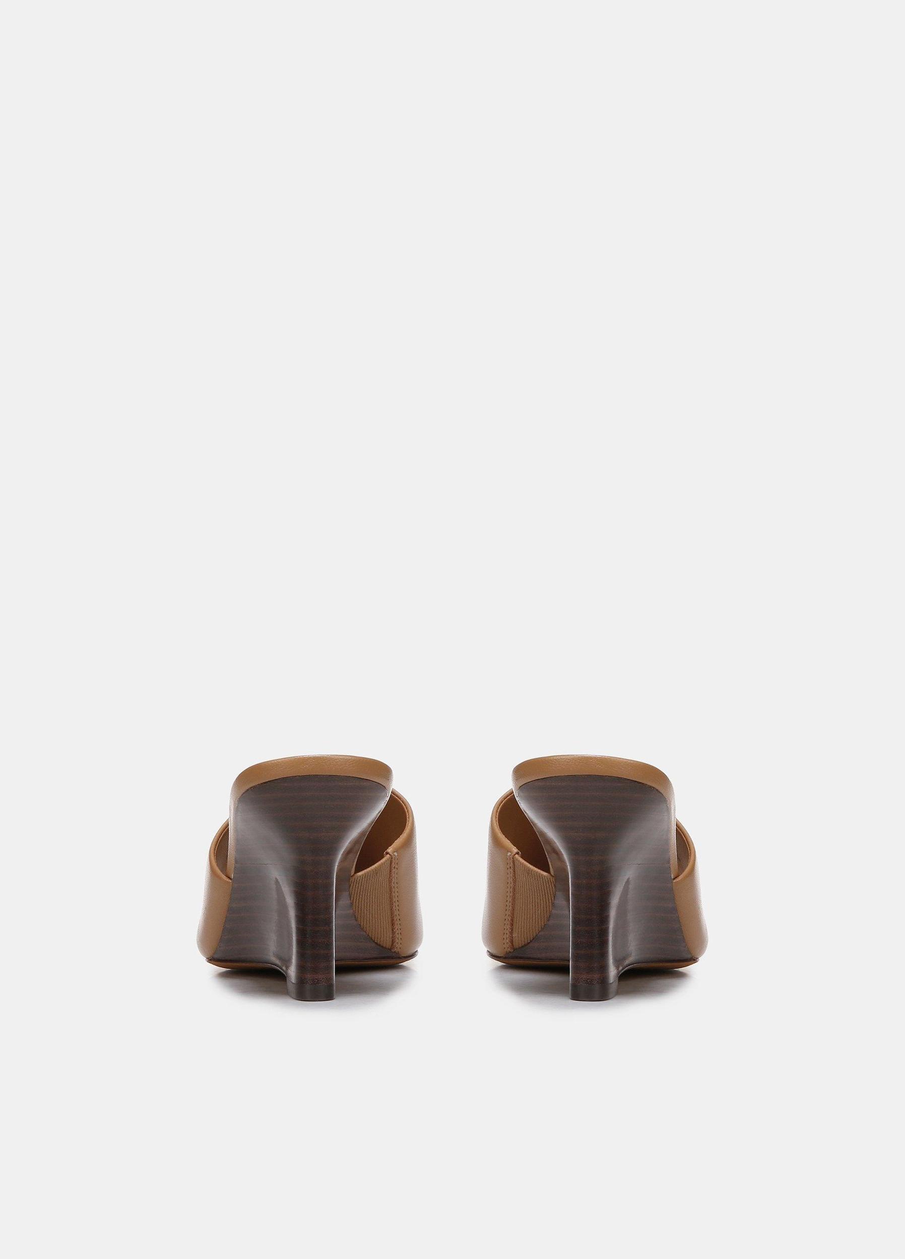 Pia Leather Wedge Sandal Product Image