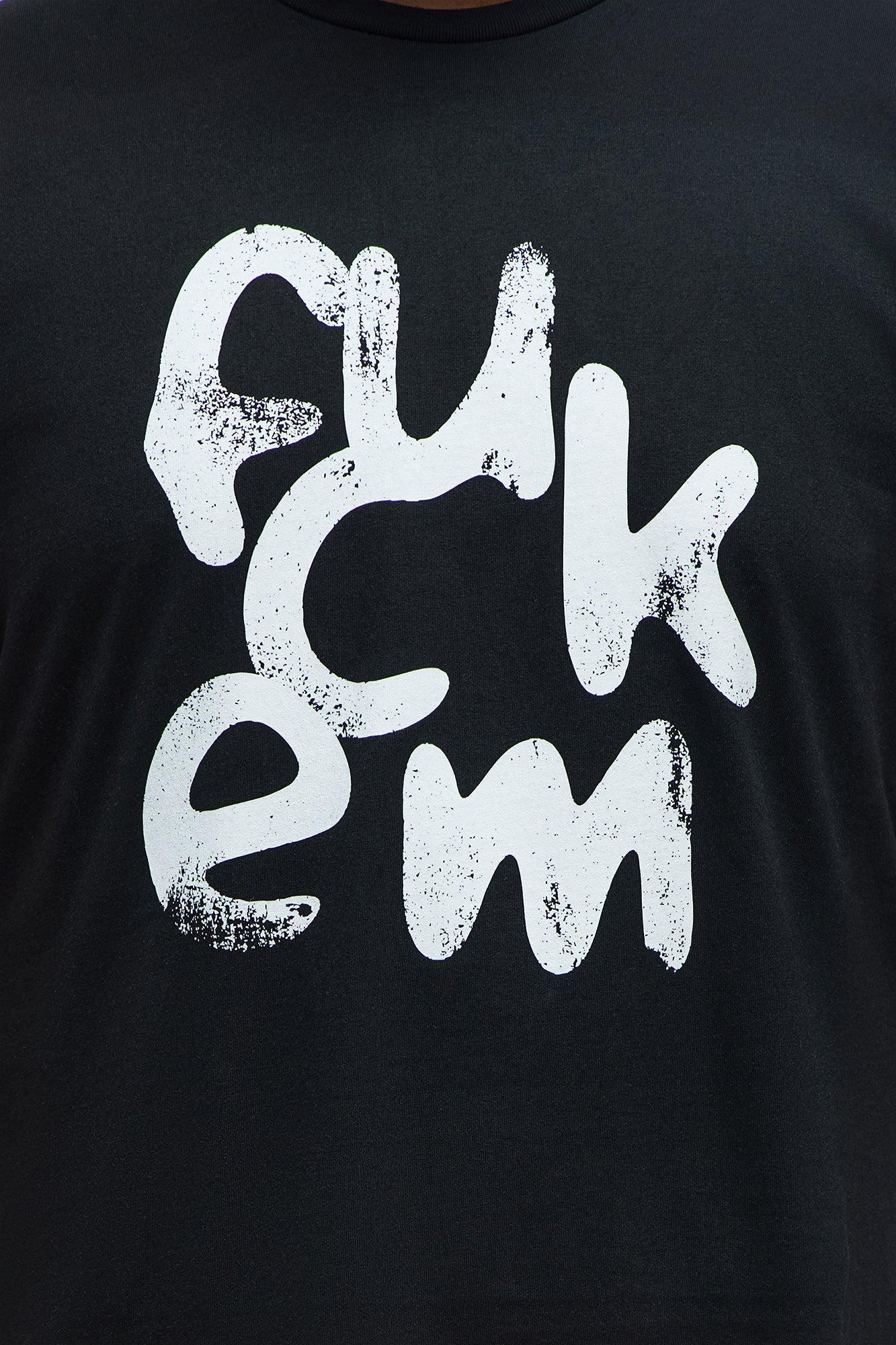 FCUK EM Short Sleeve Tee - Black Product Image