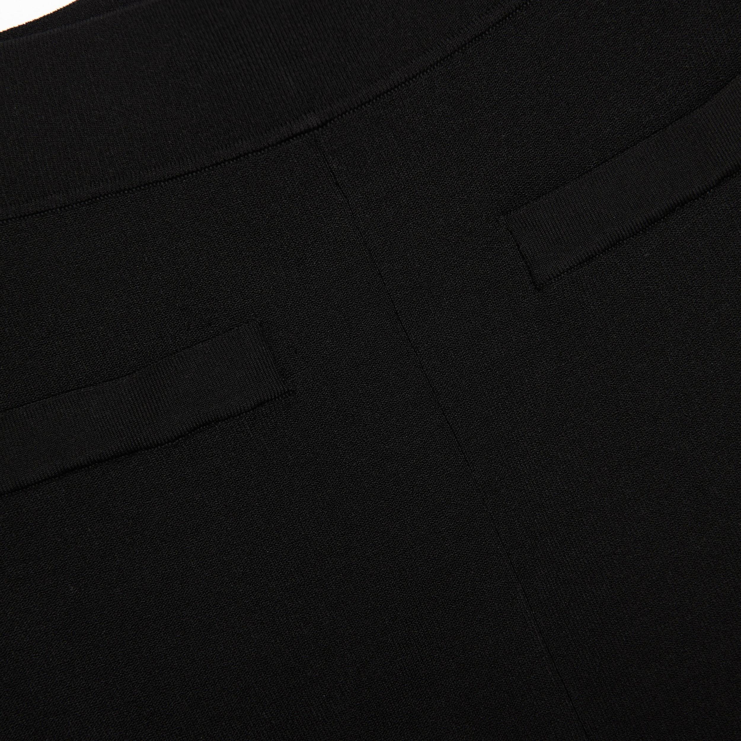Black Belted Knit Leggings Product Image