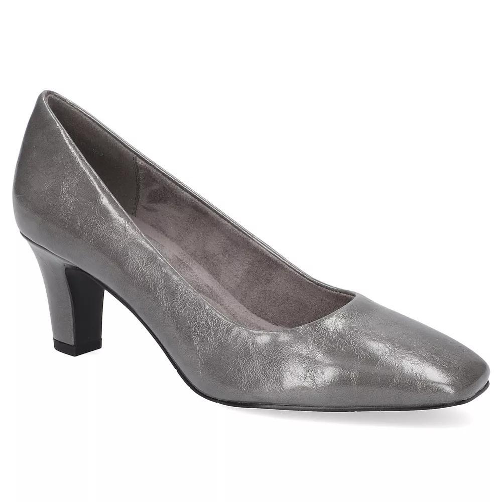 Easy Street Poet Women's Square Toe Pumps, Size: 7.5, Black Crinkled Patent Product Image