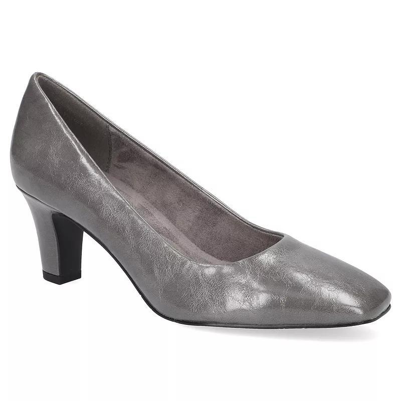 Easy Street Poet Women's Square Toe Pumps, Size: 7.5, Black Crinkled Patent Product Image