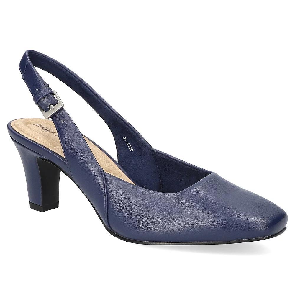 Easy Street Ritsa Women's Square Toe Slingback Pumps, Size: 7 XW, Blue Product Image