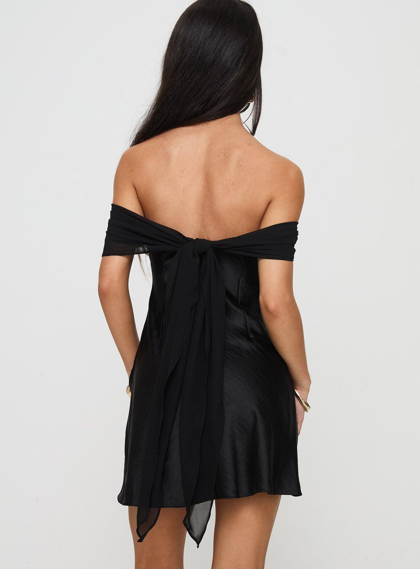 Adoration Mini Dress Black Petite Product Image