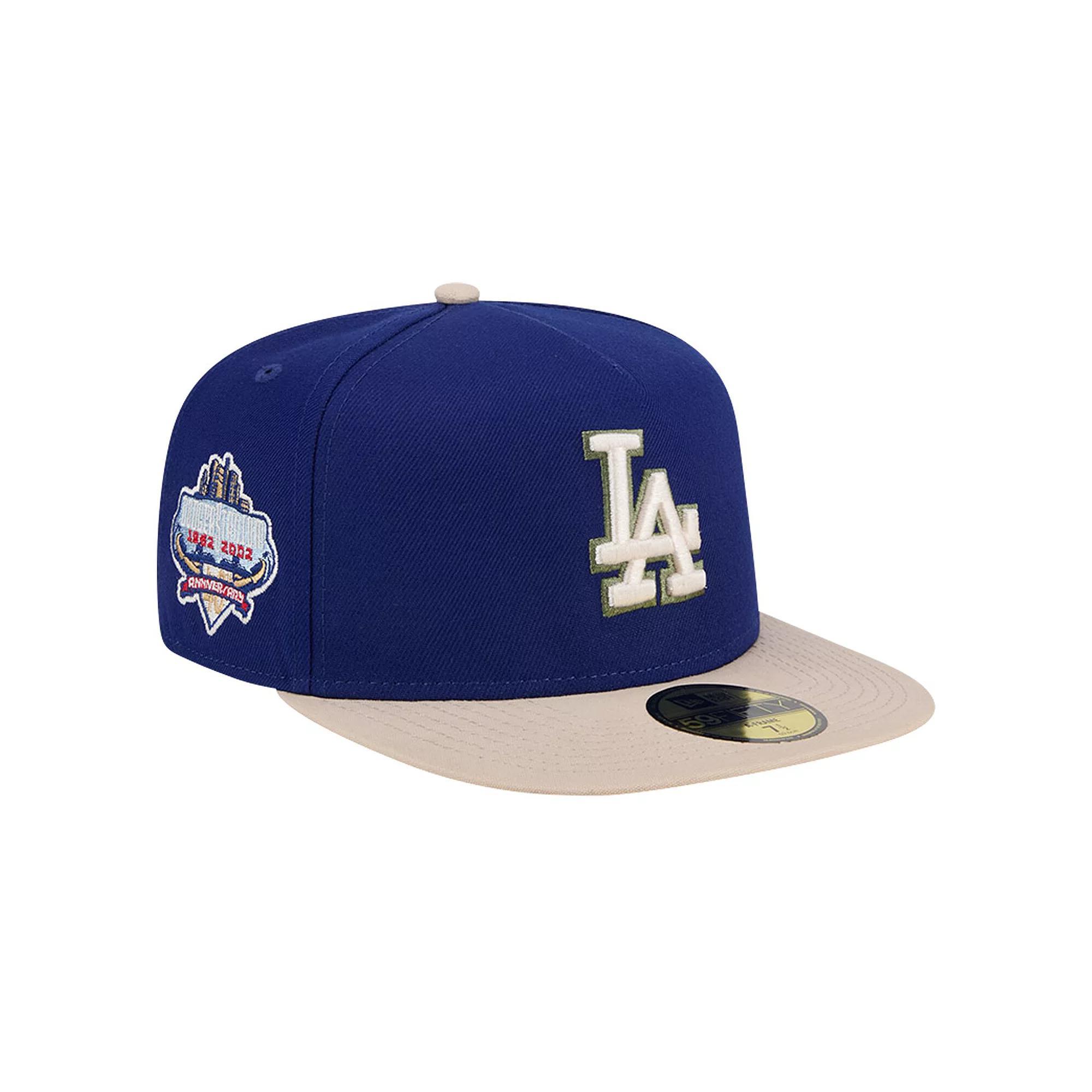 Mens New Era Royal Los Angeles Dodgers Canvas A-Frame 59FIFTY Fitted Hat Product Image
