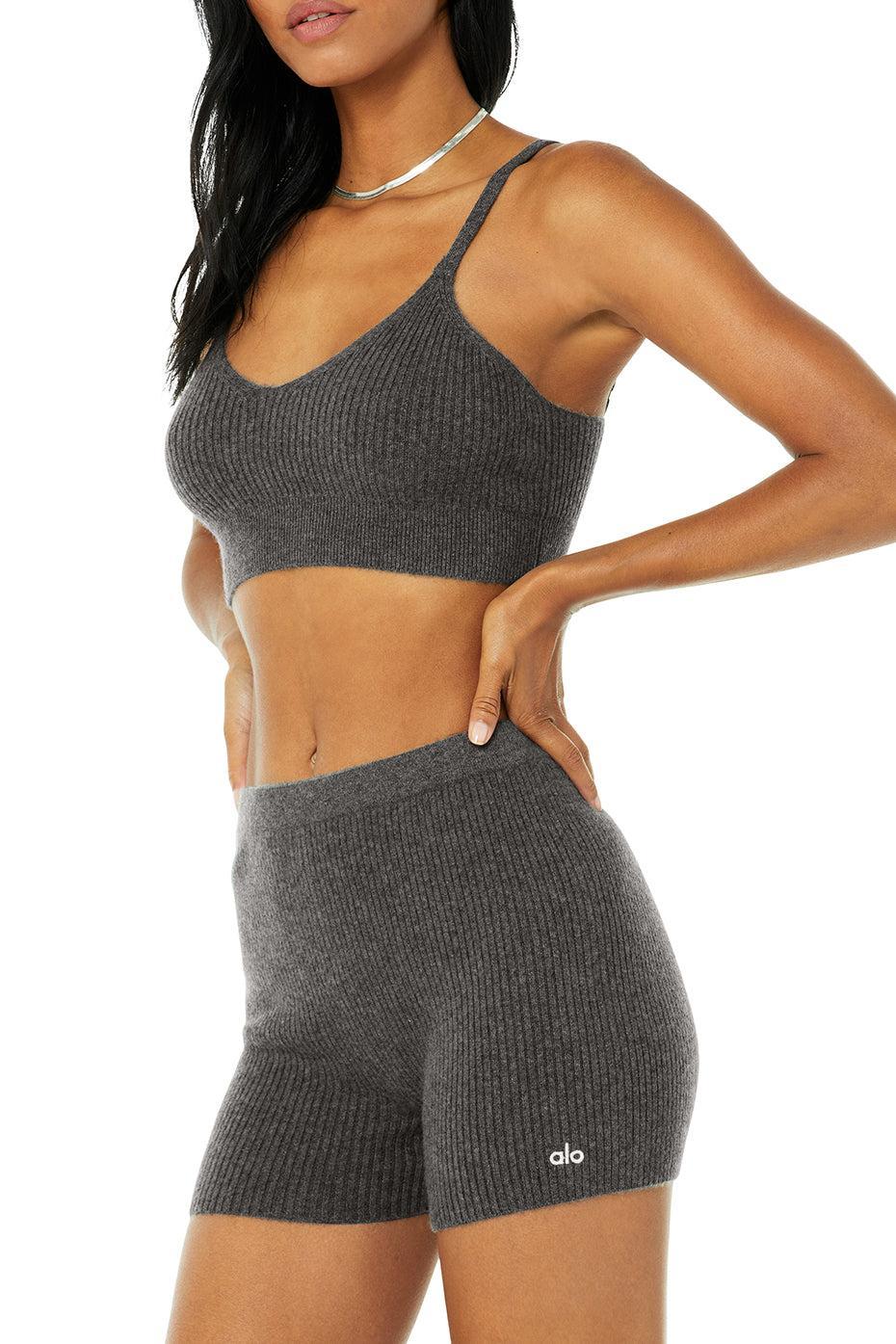 Alo Yoga | Cashmere Ribbed Staycation Bra Product Image