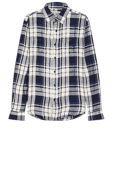 Schott Work Shirt Blue. (also in ). Product Image