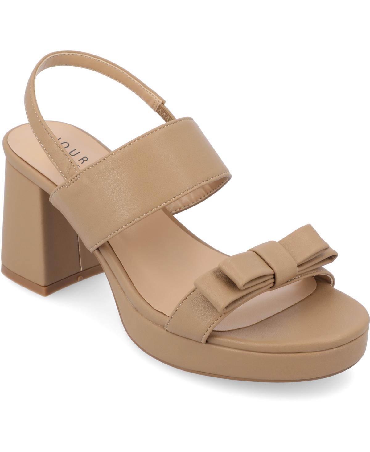 Journee Brookan Women's Block Heel Sandals, Size: 9 Product Image