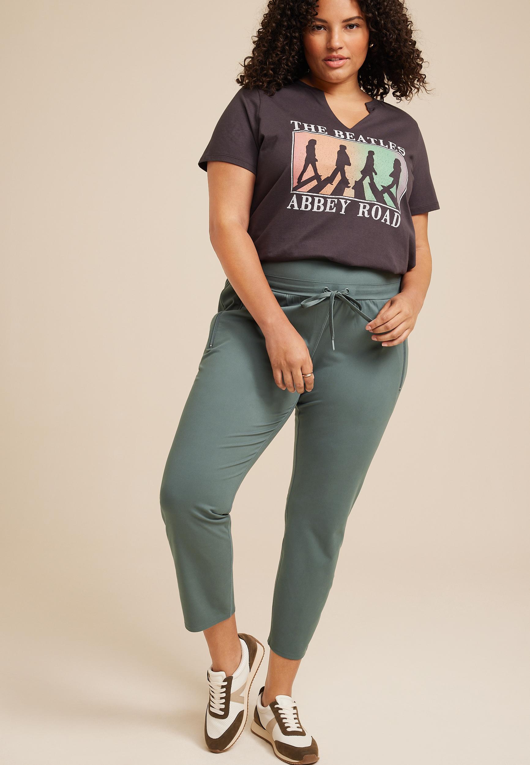 Maurices Plus Size Womens Traveler Pull On Pants Blue Size 4X Product Image