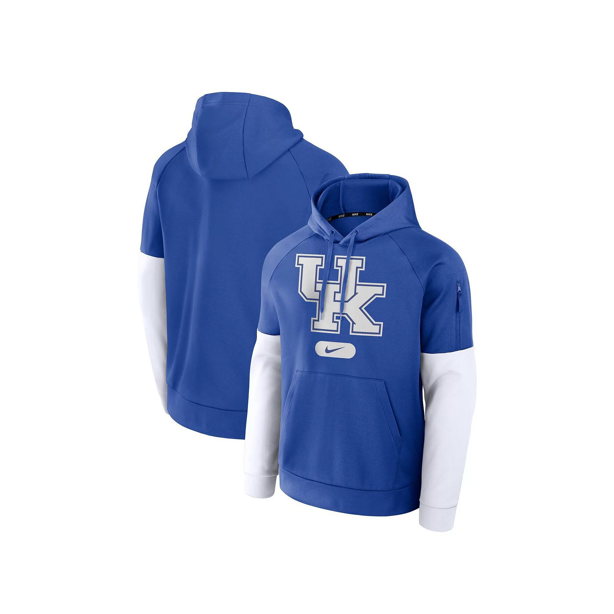 Men's Nike Royal Kentucky Wildcats Fitness Performance Pullover Hoodie, Size: 2XL, Blue Product Image