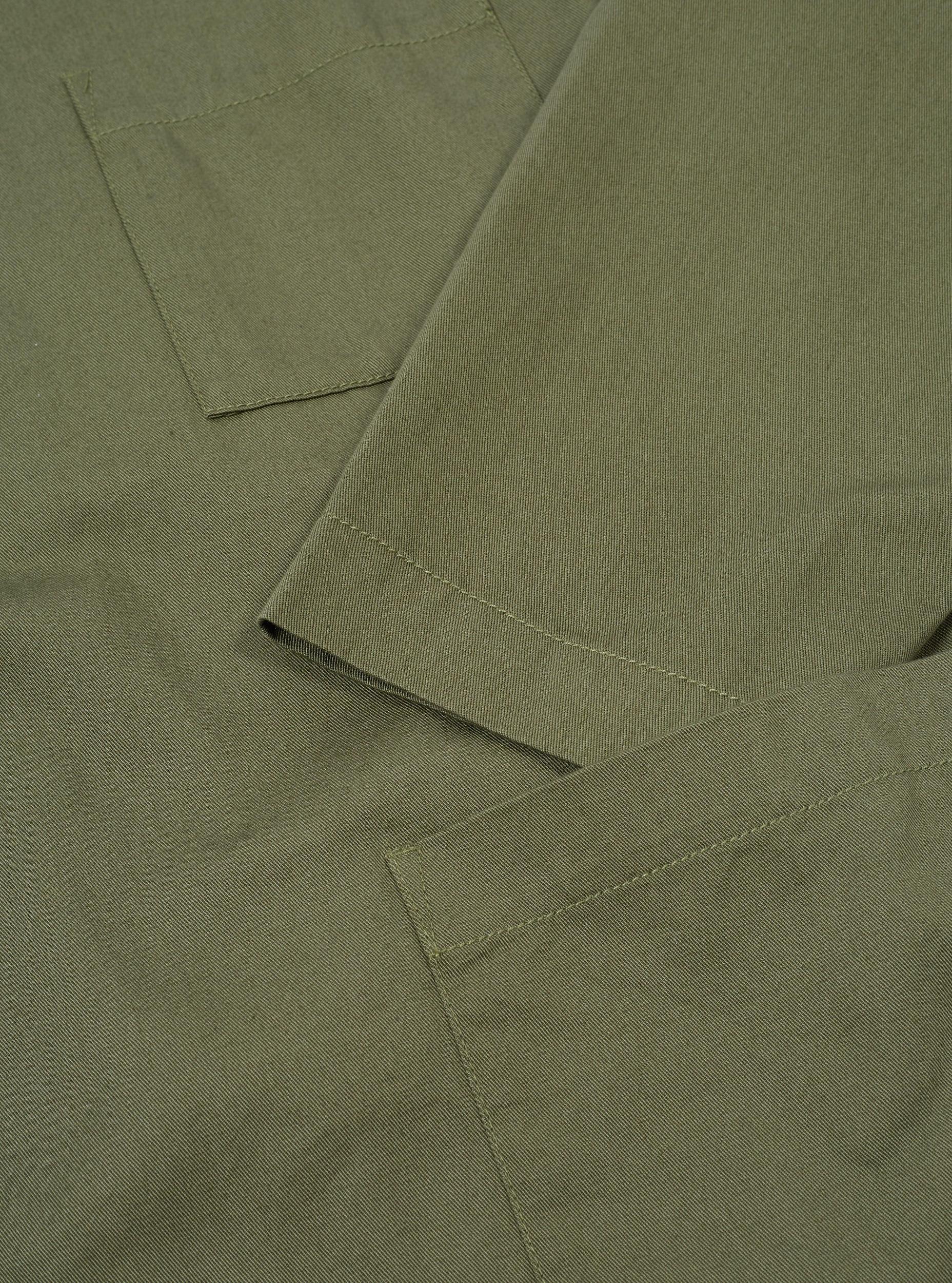 Universal Works Kyoto Work Jacket in Light Olive Twill Product Image