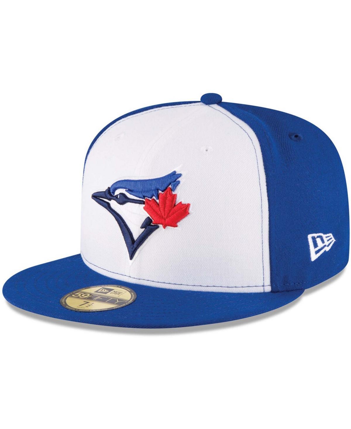 Men's New Era White/Royal Toronto Blue Jays 2017 Authentic Collection On-Field 59FIFTY Fitted Hat, Size: 7 5/8, Jay White Product Image