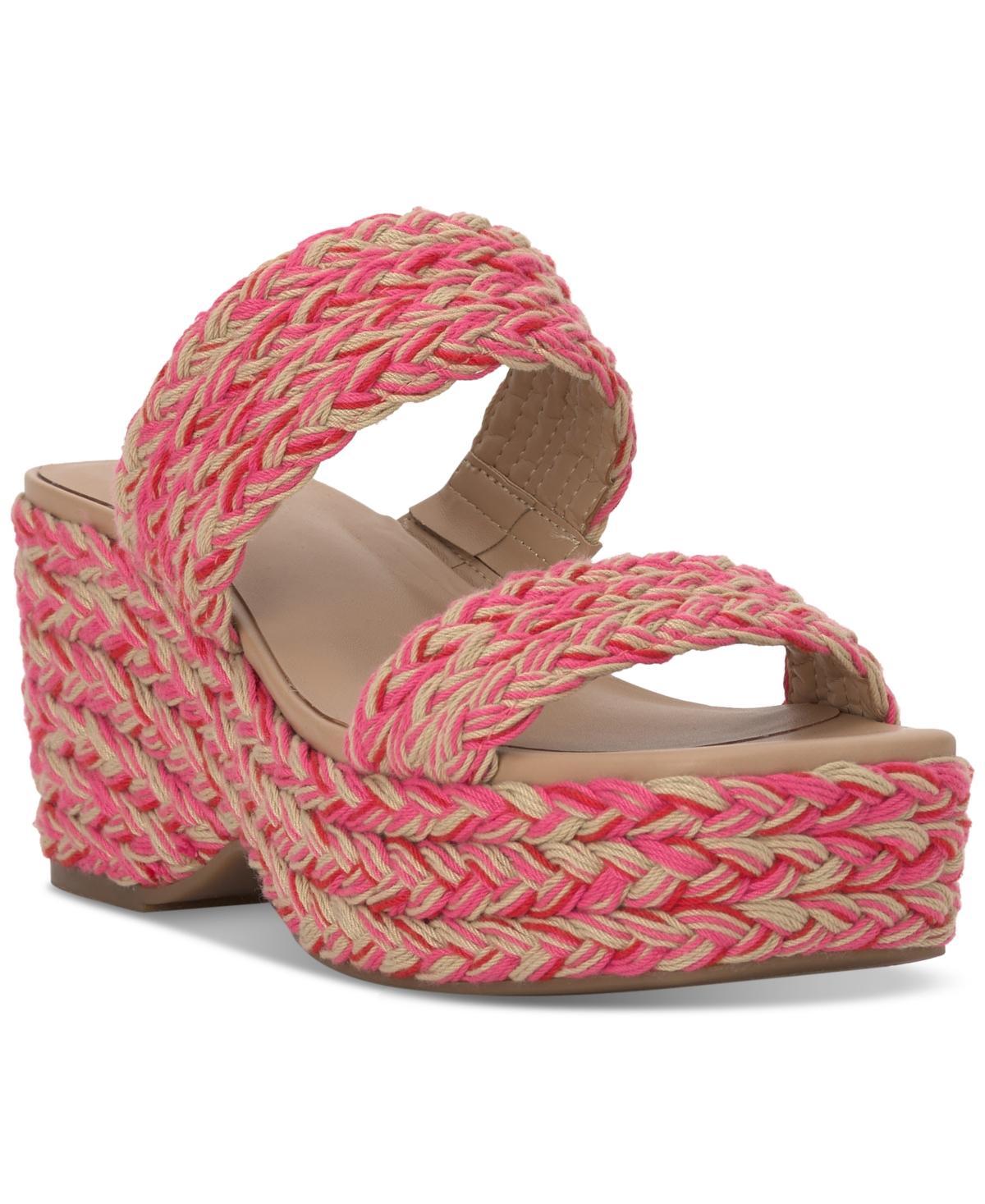 On 34th Womens Norina Woven Two Band Wedge Sandals, Created for Macys Product Image