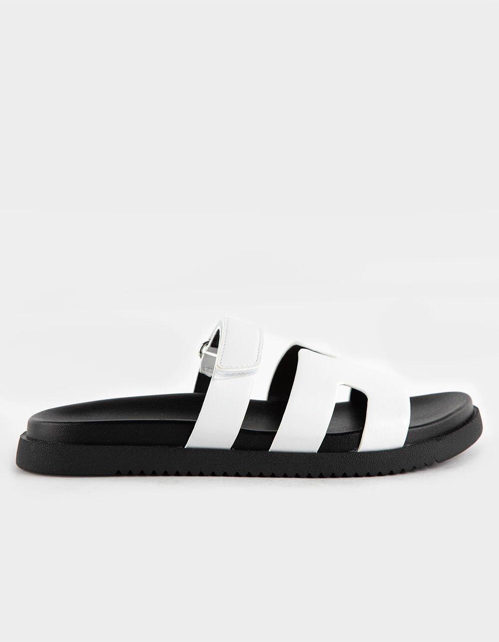 SODA Bianca Womens Slide Sandals - WHITE Product Image
