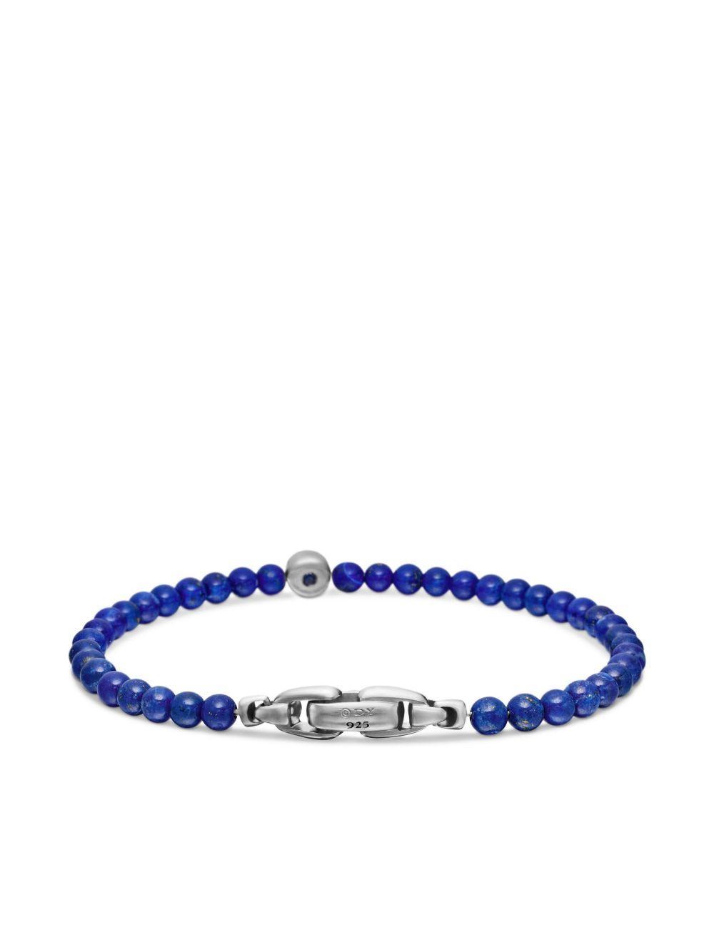 sterling silver Spiritual Beads Evil Eye bracelet (4mm) Product Image
