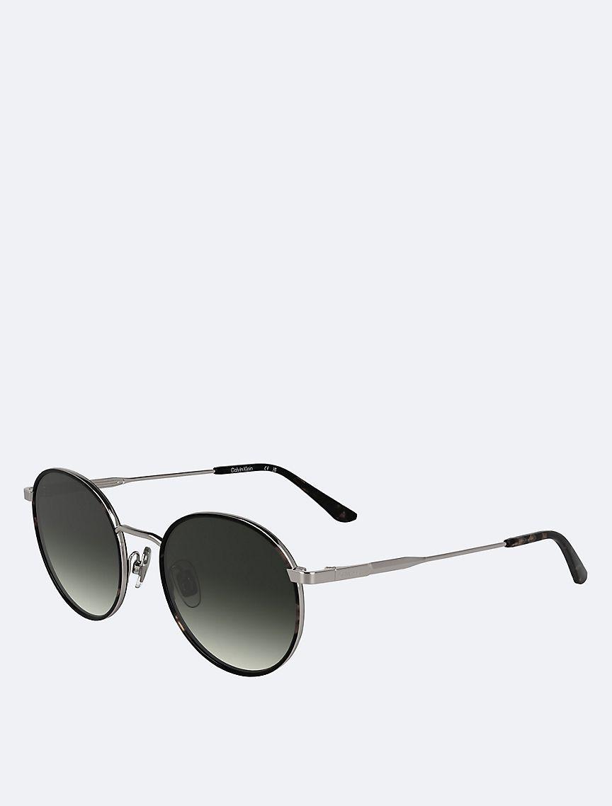 Calvin Klein Mens Metal Round Sunglasses - Brown Product Image