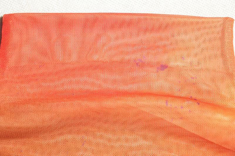 Flared-Sleeve Mock Neck Tie Dye Maxi Sheath Dress Product Image