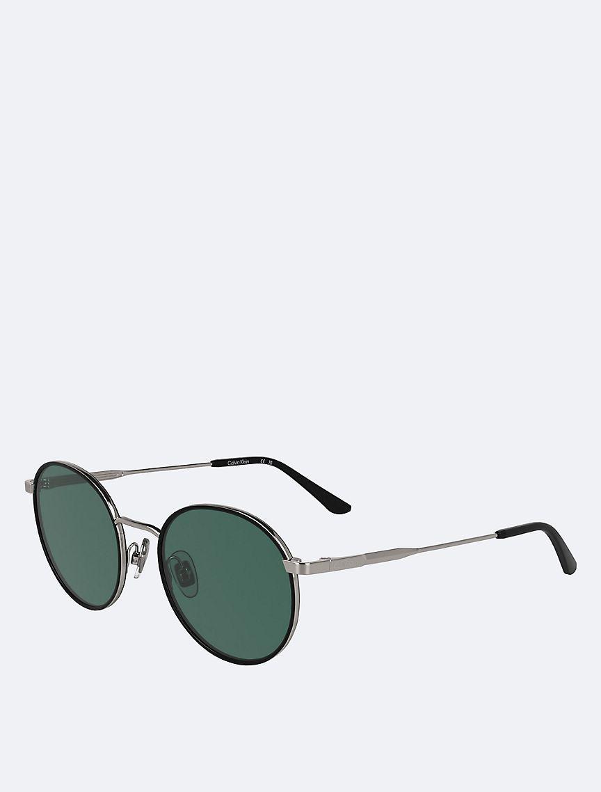 Calvin Klein Mens Metal Round Sunglasses - Brown Product Image