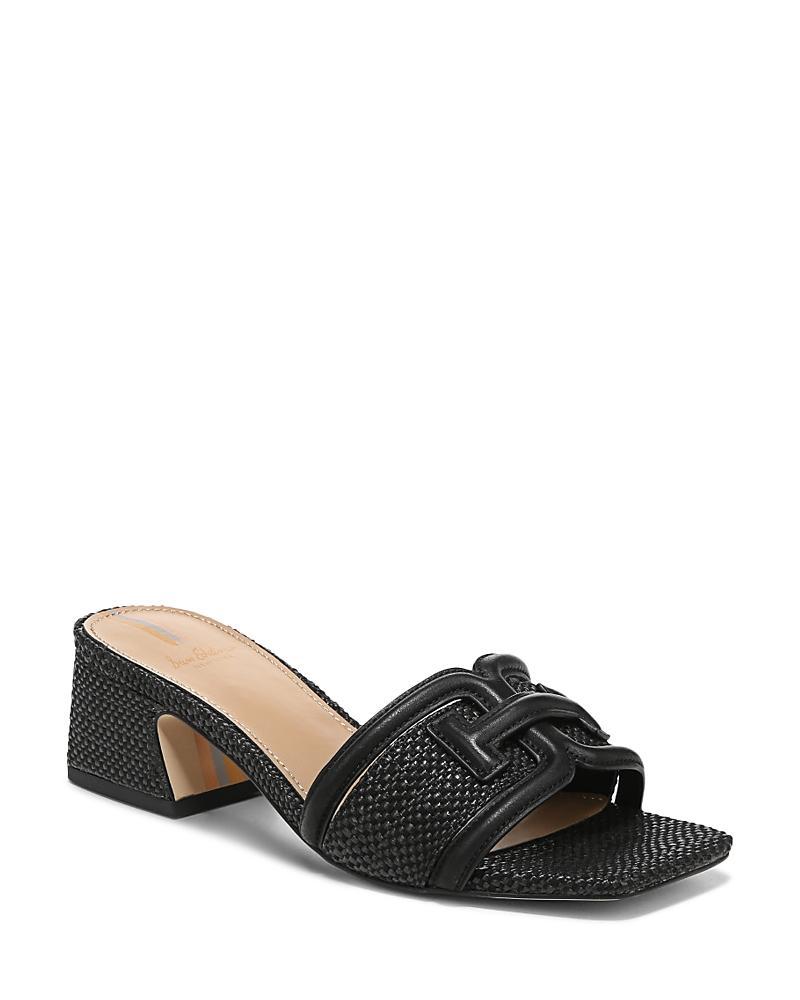 Sam Edelman Womens Waylon Square Toe Logo Block Heel Sandals Product Image
