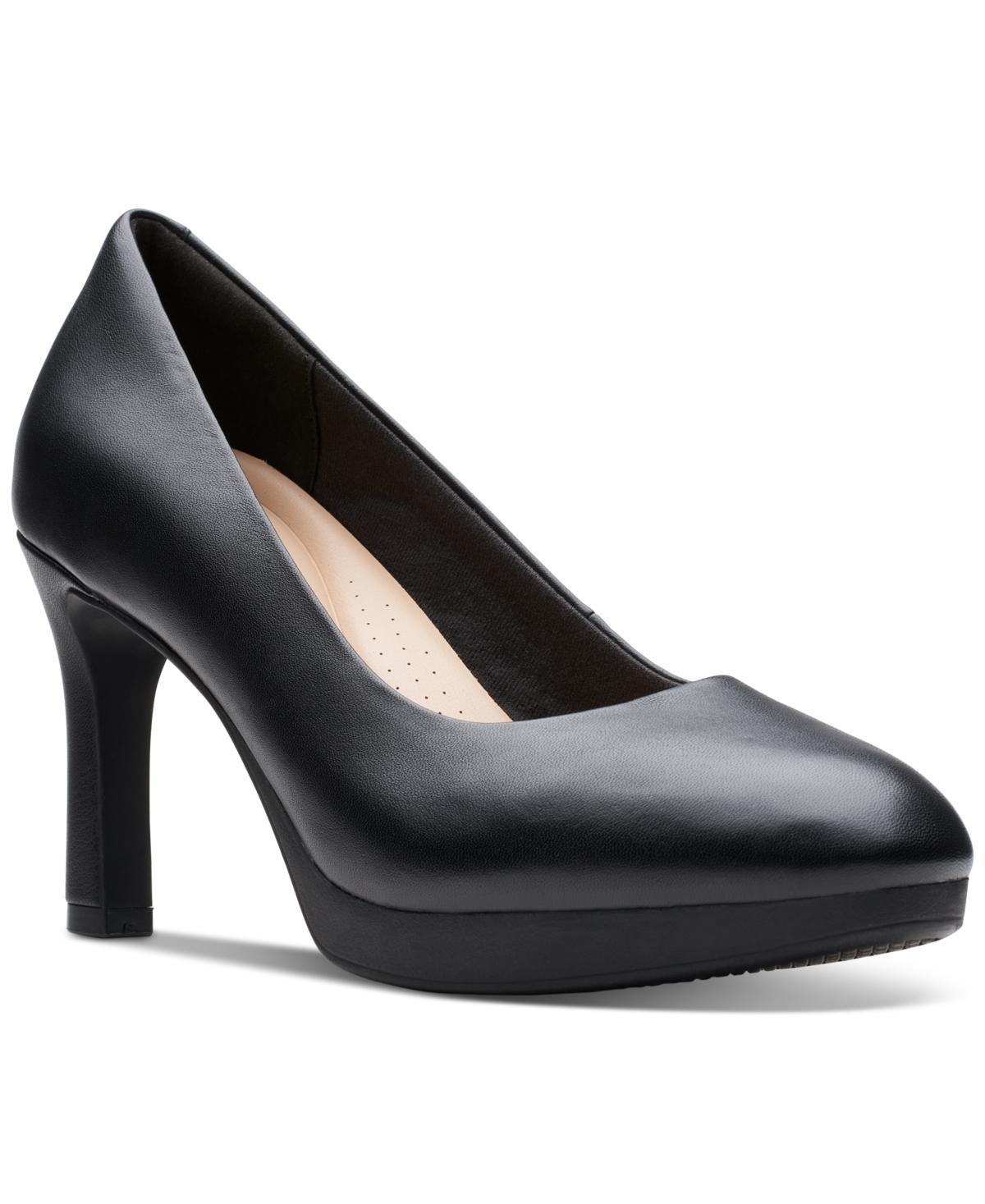 Clarks® Ambyr2 Braley Women's Leather Pumps, Size: 9, Black Product Image