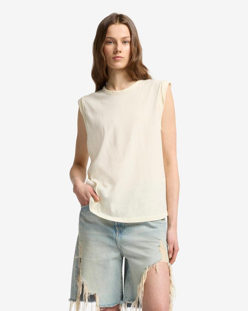 Linen Blend Muscle Tee Product Image