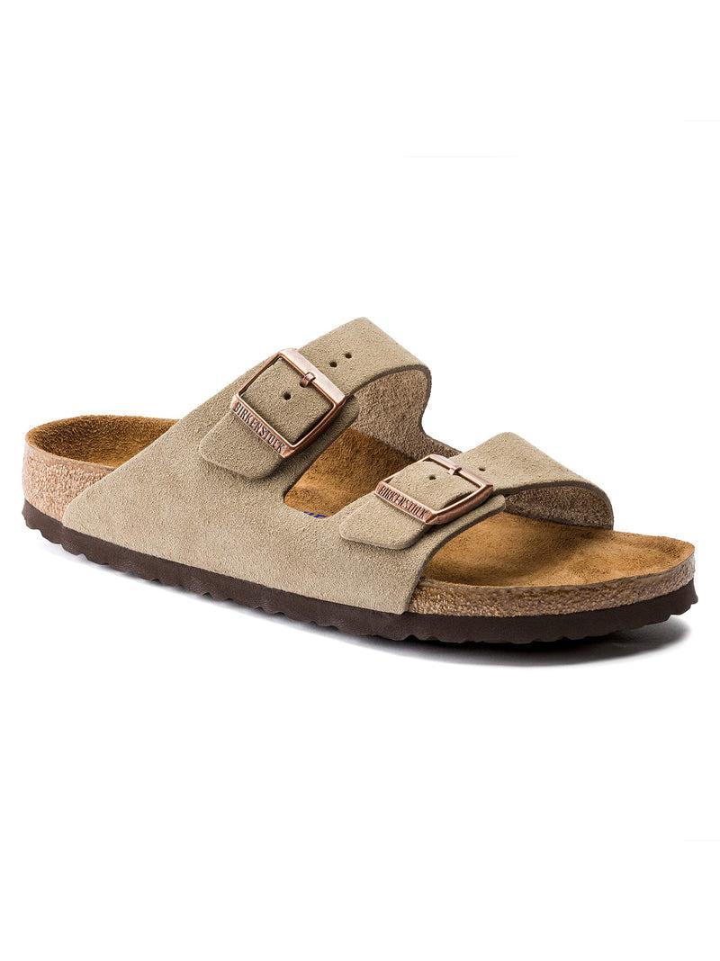 Men's Birkenstock Arizona Soft Footbed - Taupe Product Image