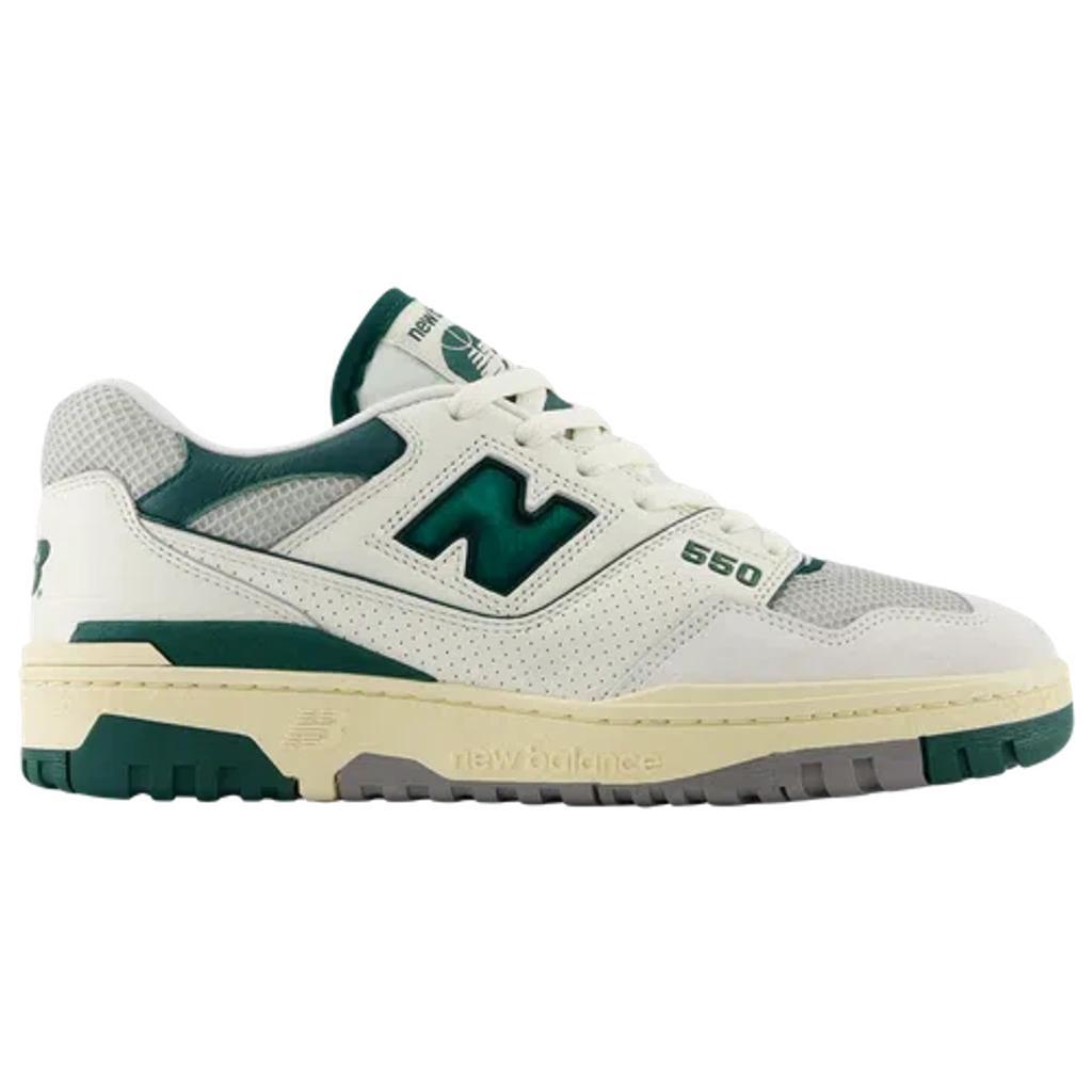 New Balance Boys New Balance 550 - Boys Grade School Basketball Shoes White/Green/Tan Product Image