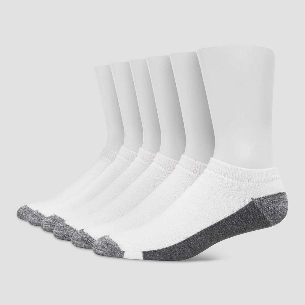 Hanes Premium Men's X-Temp Ultra Cushion Low Cut Socks 6pk 6-12: Breathable, Cushioned, Reinforced Product Image