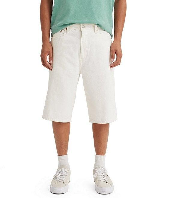 Levi's® 469 Loose Fit 12#double; Inseam Mid Rise Denim Shorts Product Image