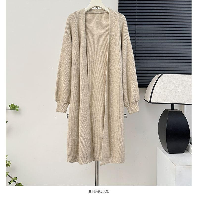 Oversized Open-Front Cardigan in 6 Colors Product Image