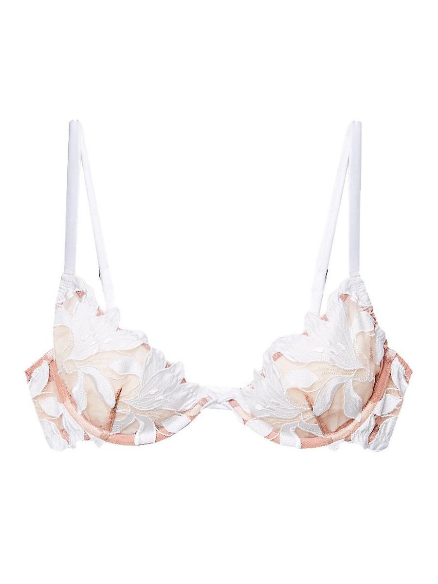 Womens Lily Embroidered Floral Lace Bra Product Image