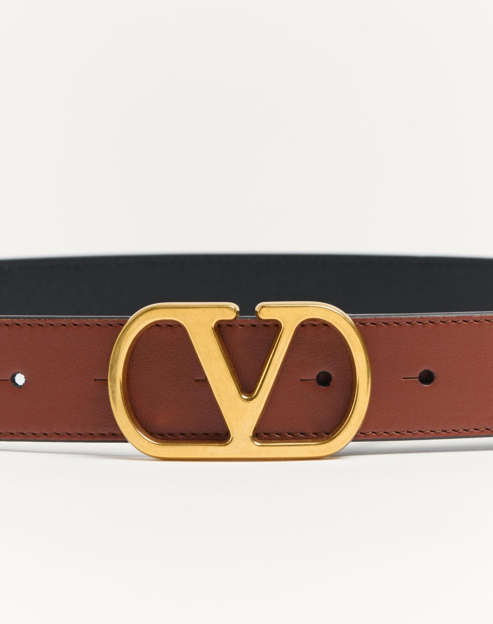 Vlogo Signature Belt In Shiny Calfskin 30 Mm Product Image
