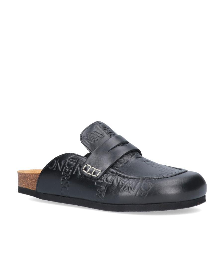 JW ANDERSON Logo-debossed Loafer Mules In Black Product Image